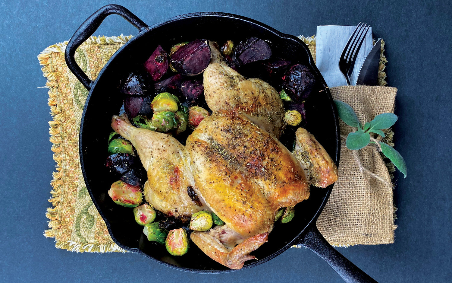 Roasted Butterfly Chicken with Sage Recipe