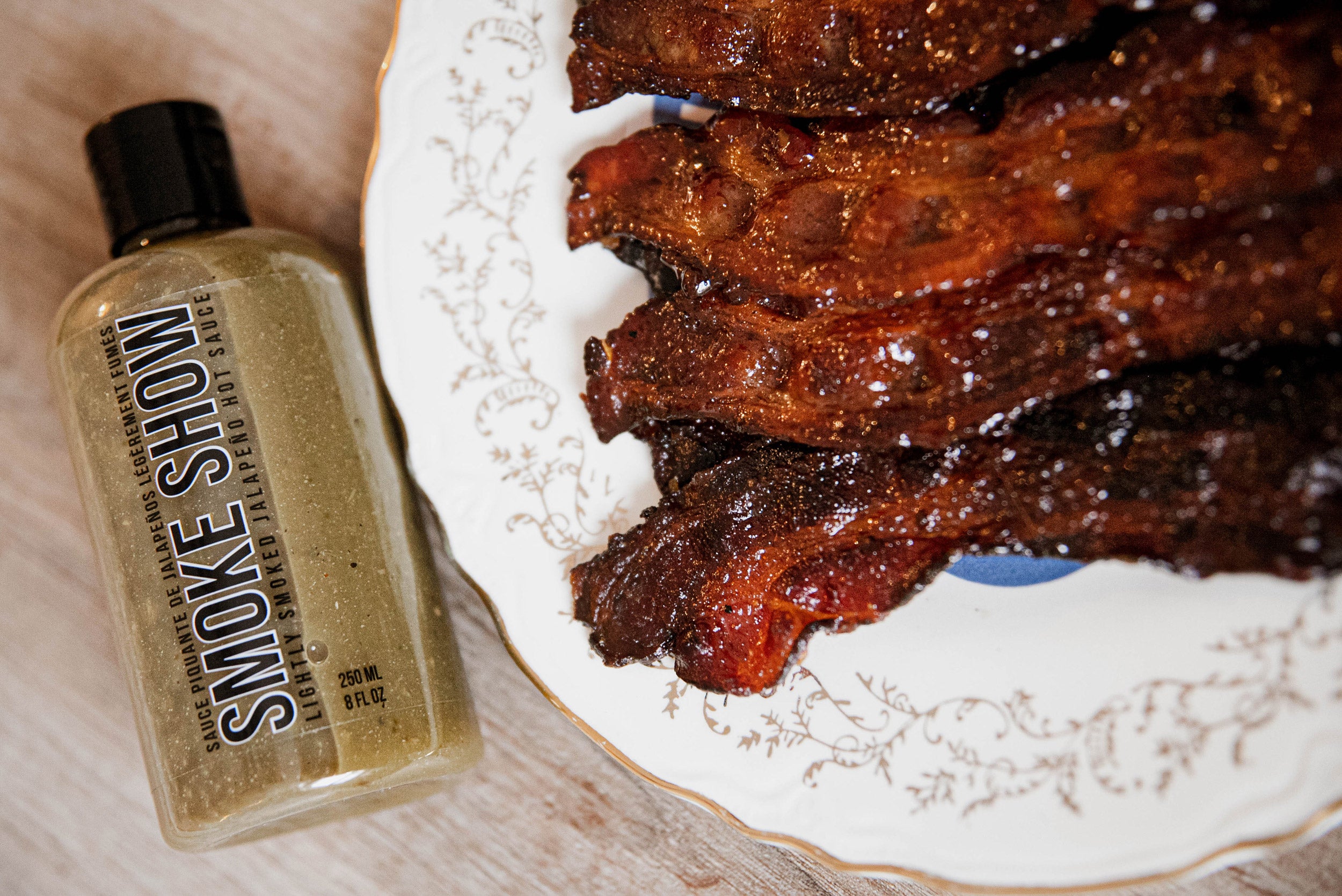 Smoked Maple Candied Bacon   TheSAVCollective Bacon4 Wide 