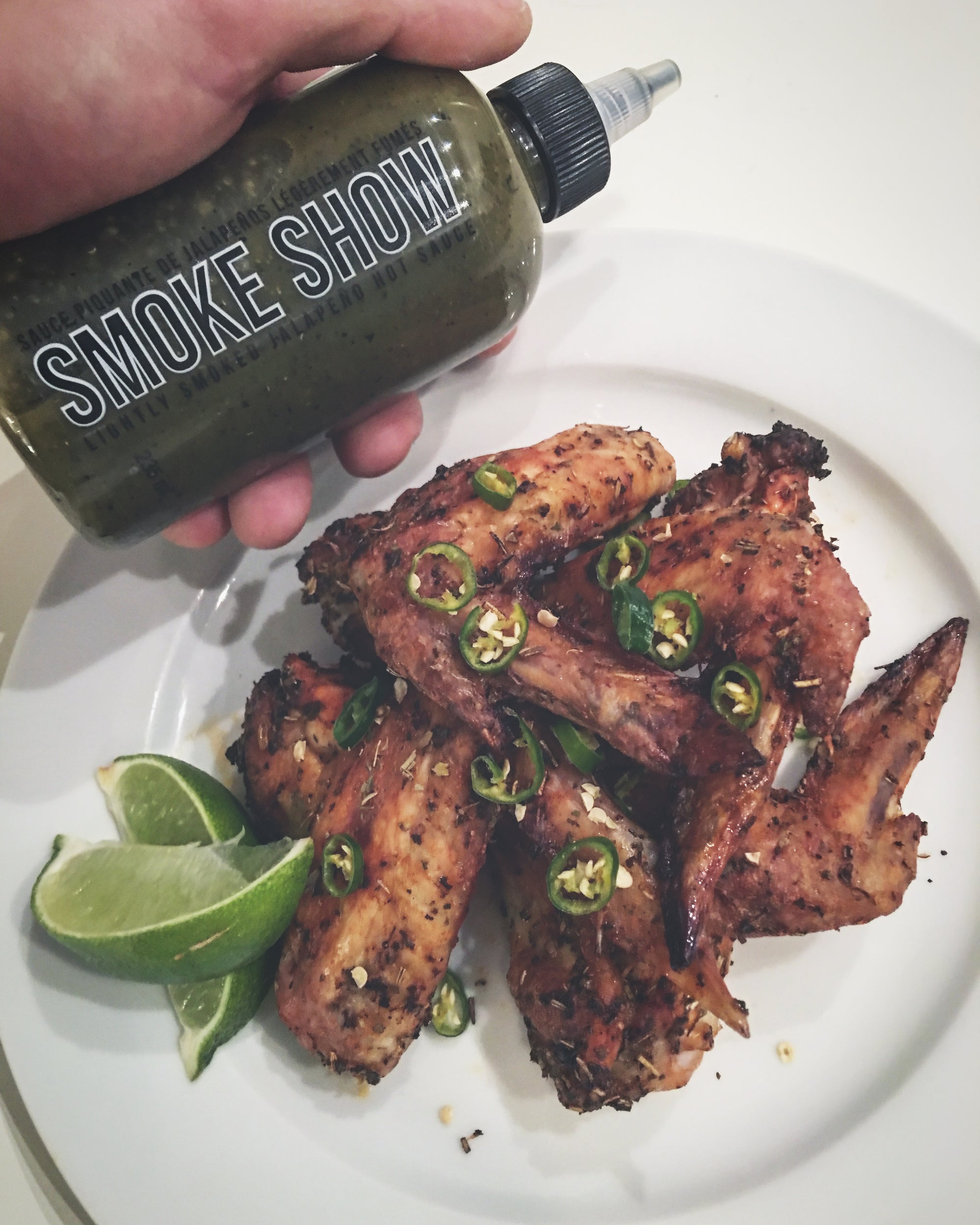 Spicy Chicken Wings with Jalapeno Sauce